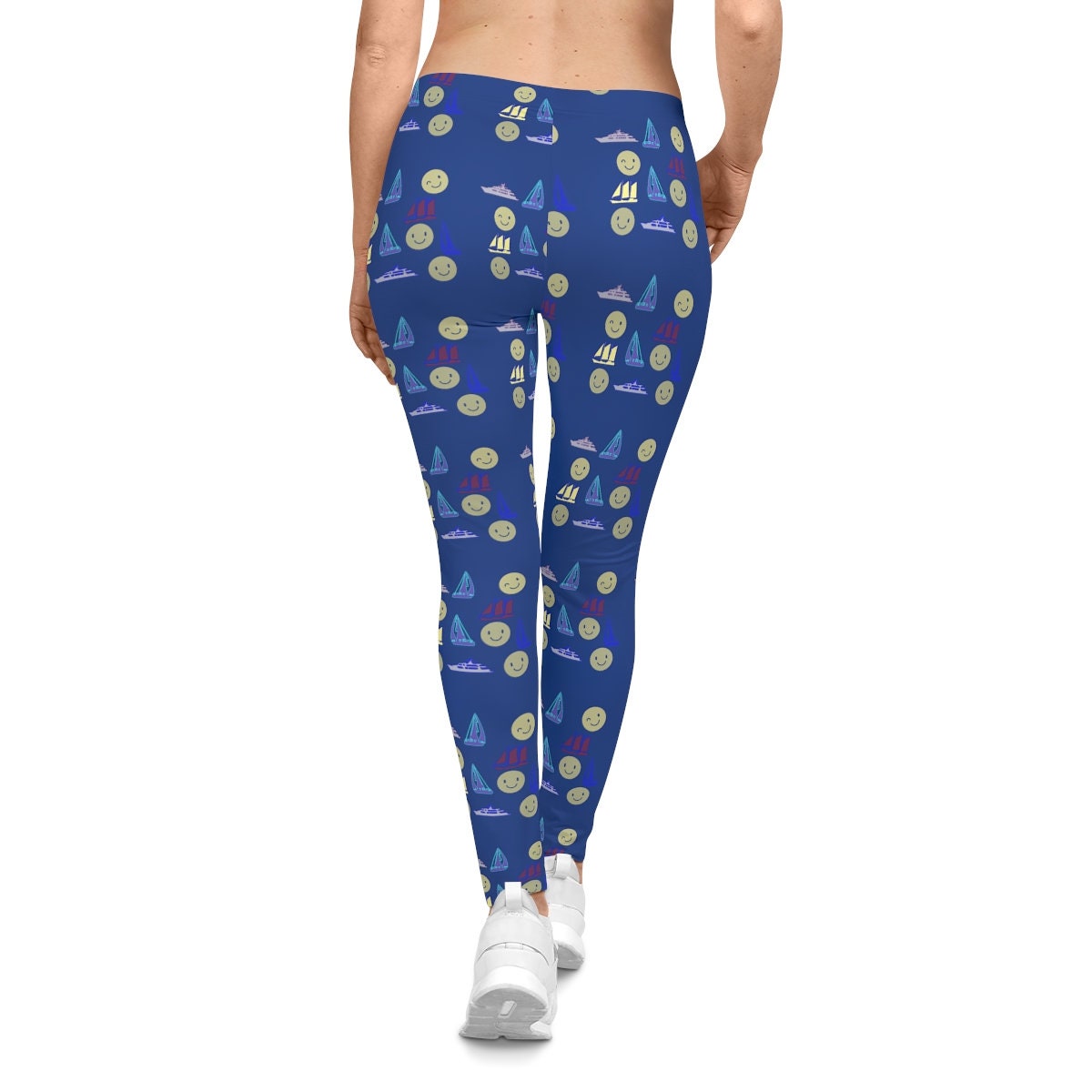 Women's Casual Blue Leggings