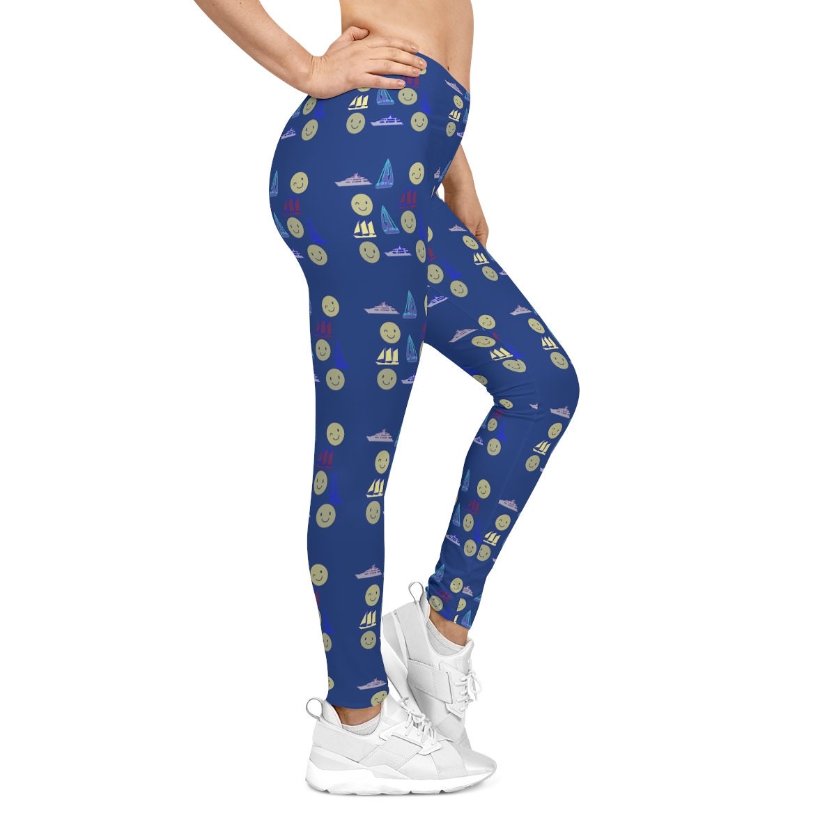 Women's Casual Blue Leggings