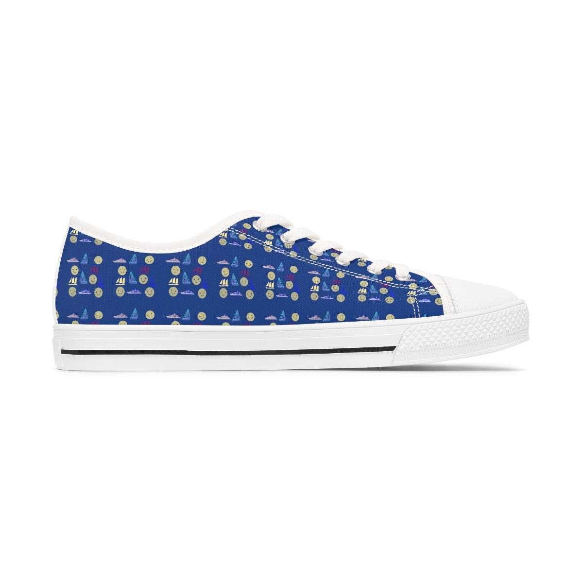 Women's Low Top Blue Sneakers