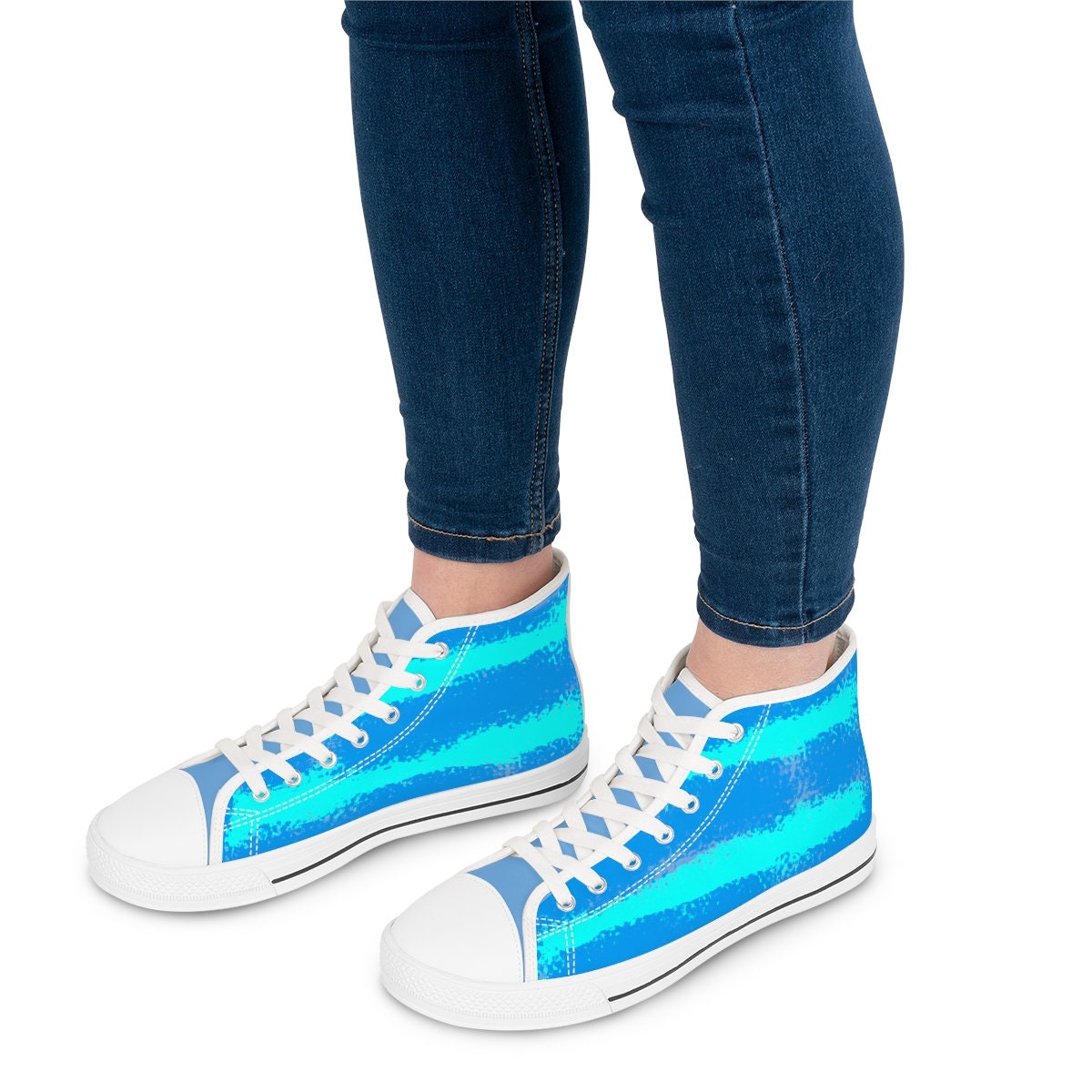 Women's high top Blue Sneakers