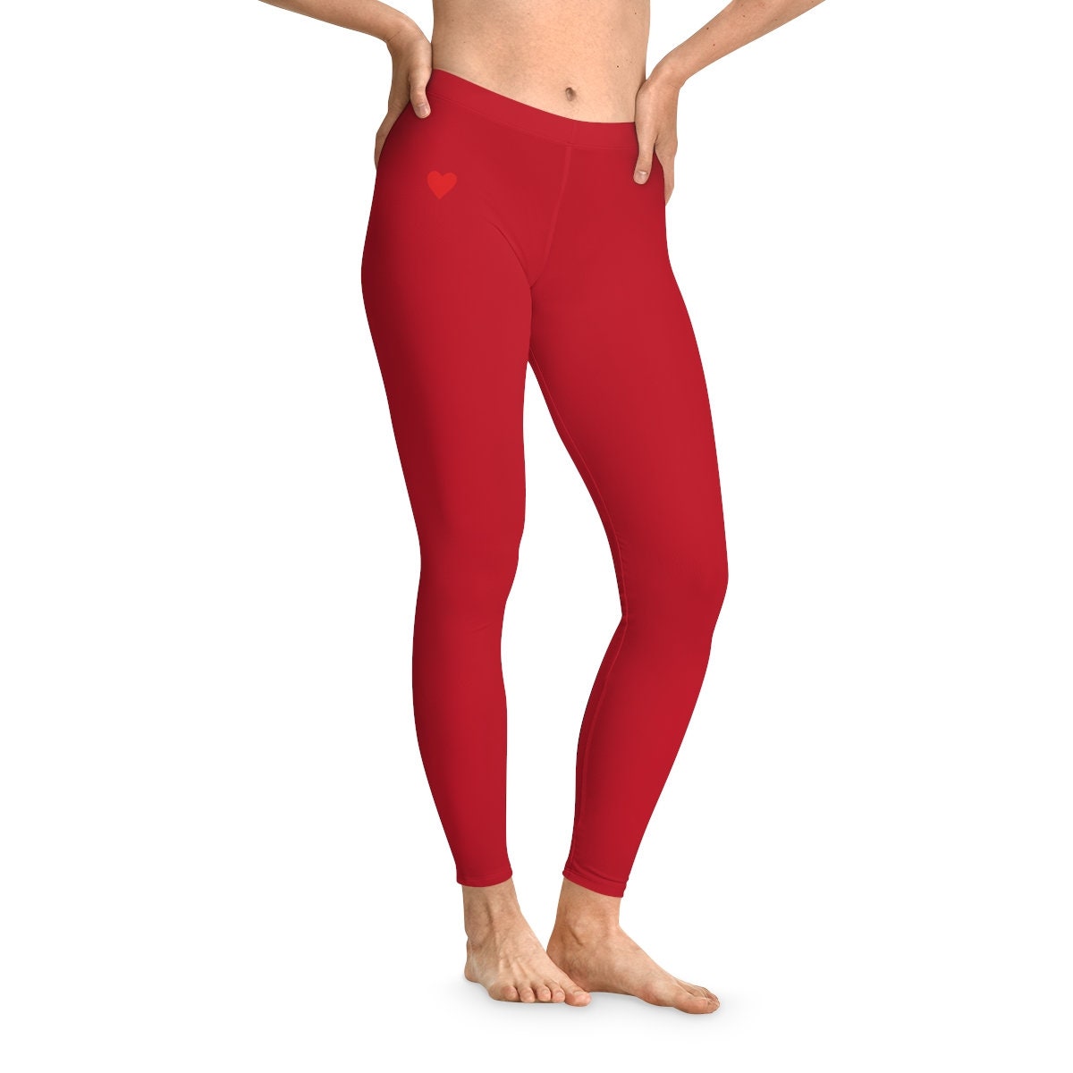 Stretchy Red Leggings