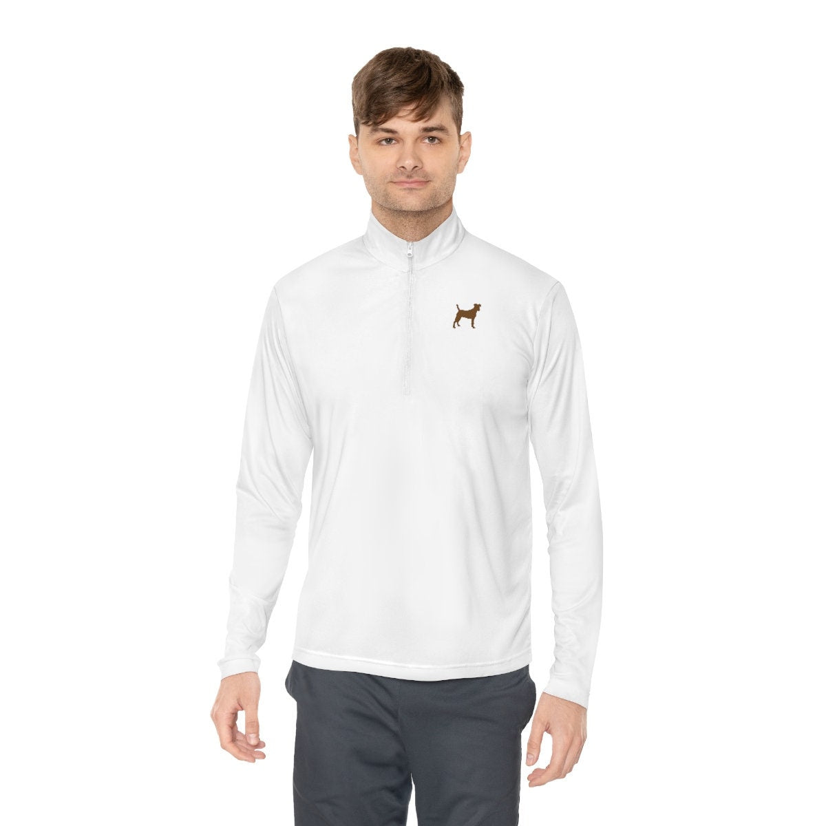 Chocolate Labs Dog Lovers Unisex Quarter-Zip Pullover