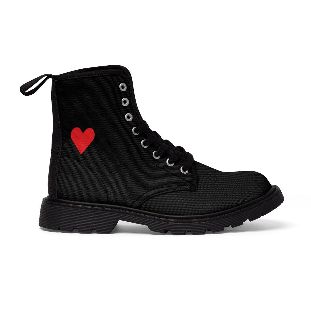 Women's Canvas Black Boots
