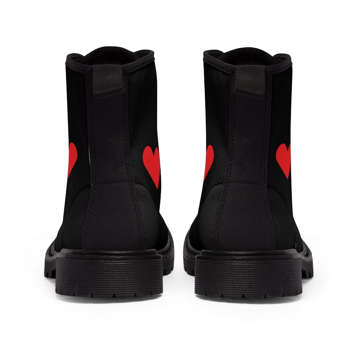 Women's Canvas Black Boots