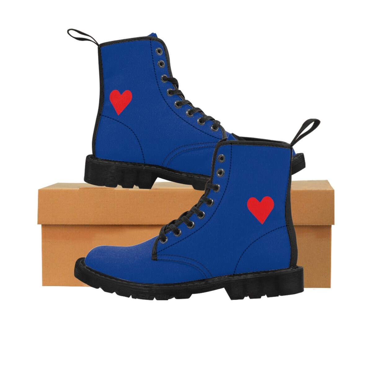 Women's Canvas Blue Boots