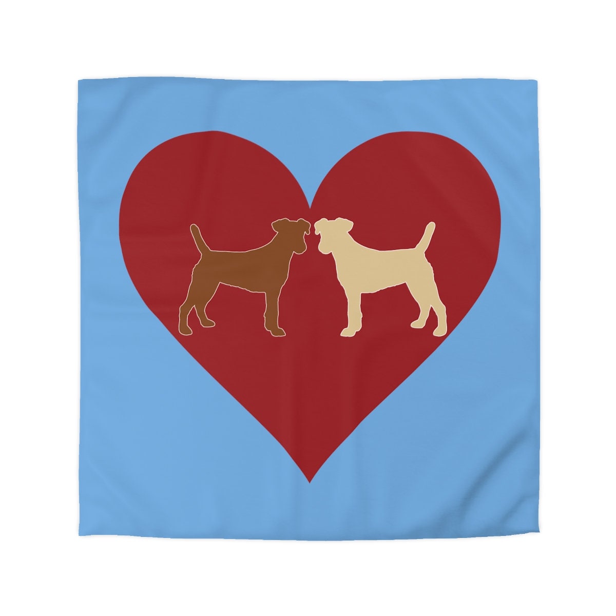 Microfiber Dog Lovers Duvet Cover
