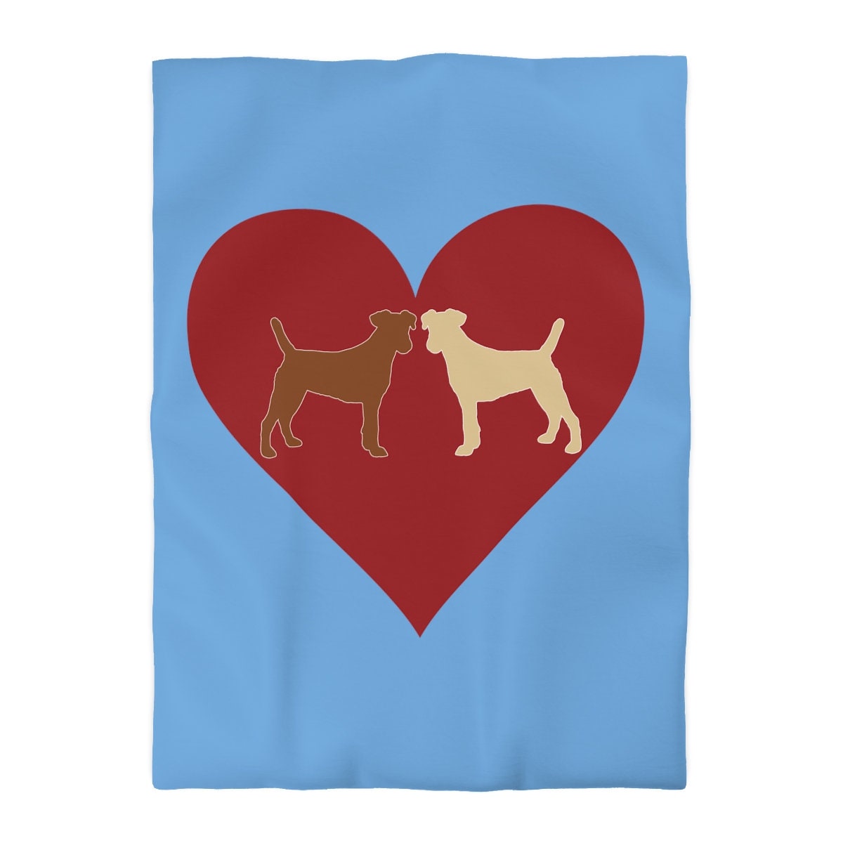 Microfiber Dog Lovers Duvet Cover
