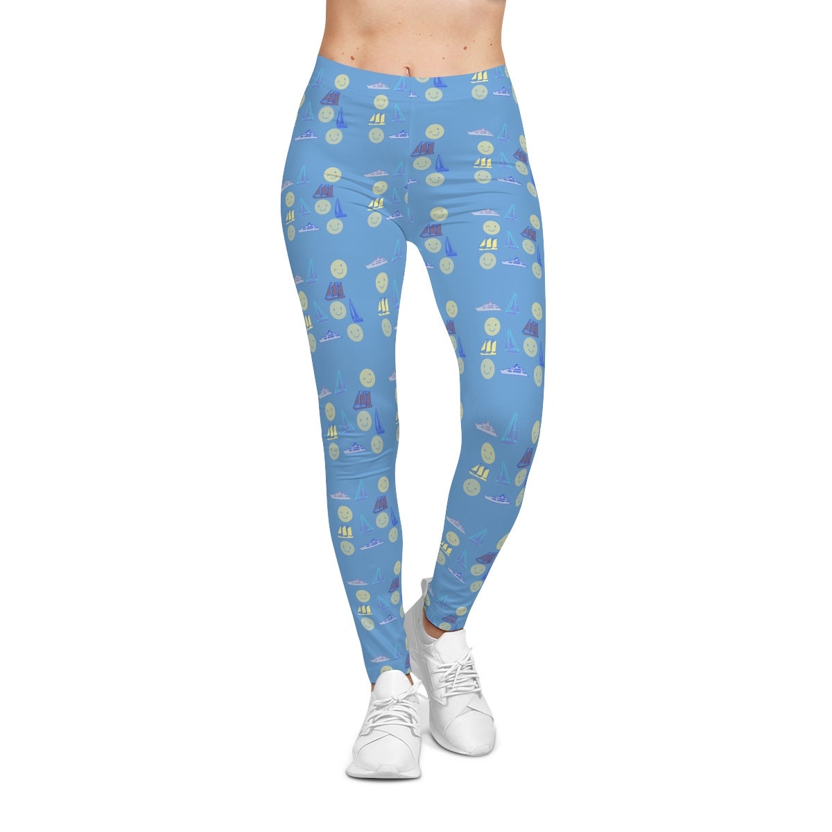Women's Casual Blue Leggings