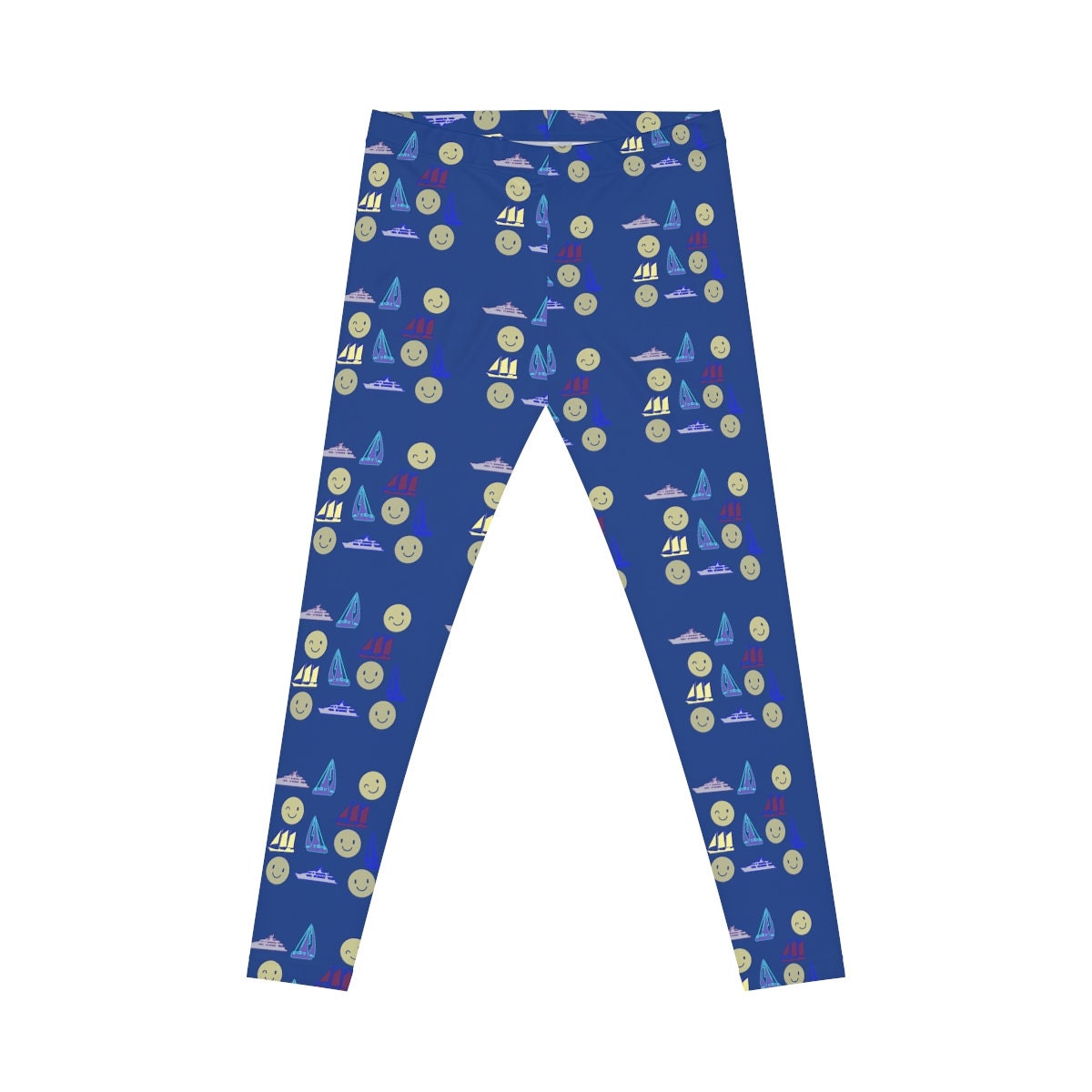 Women's Casual Blue Leggings