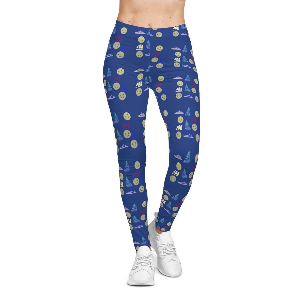 Women's Casual Blue Leggings