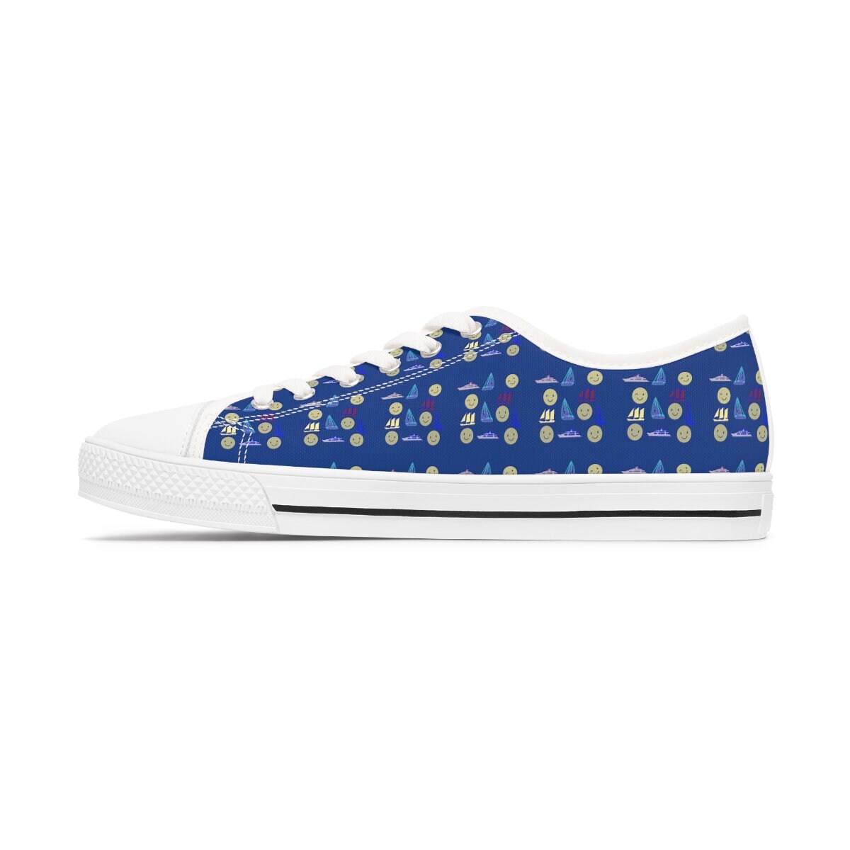 Women's Low Top Blue Sneakers