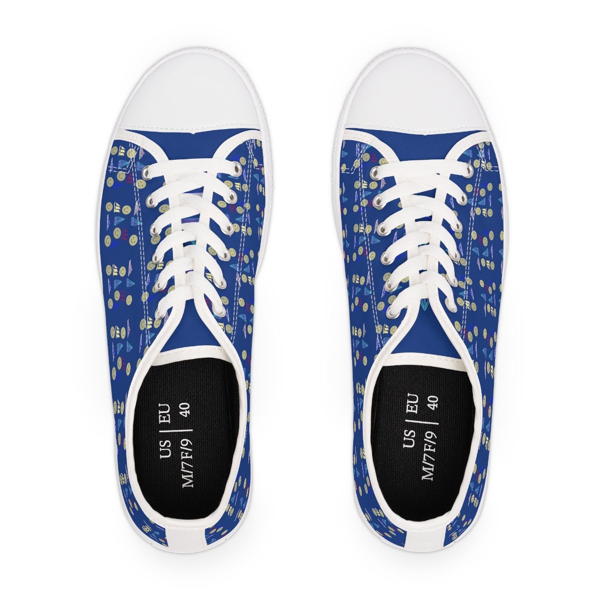 Women's Low Top Blue Sneakers