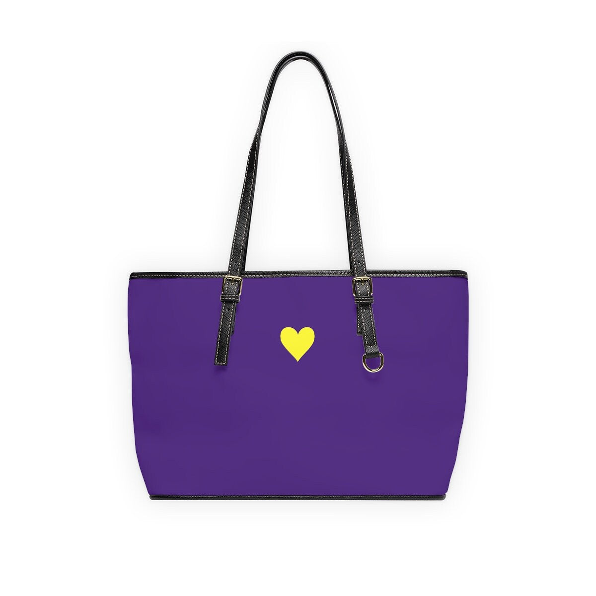 Purple Leather Shoulder Bag