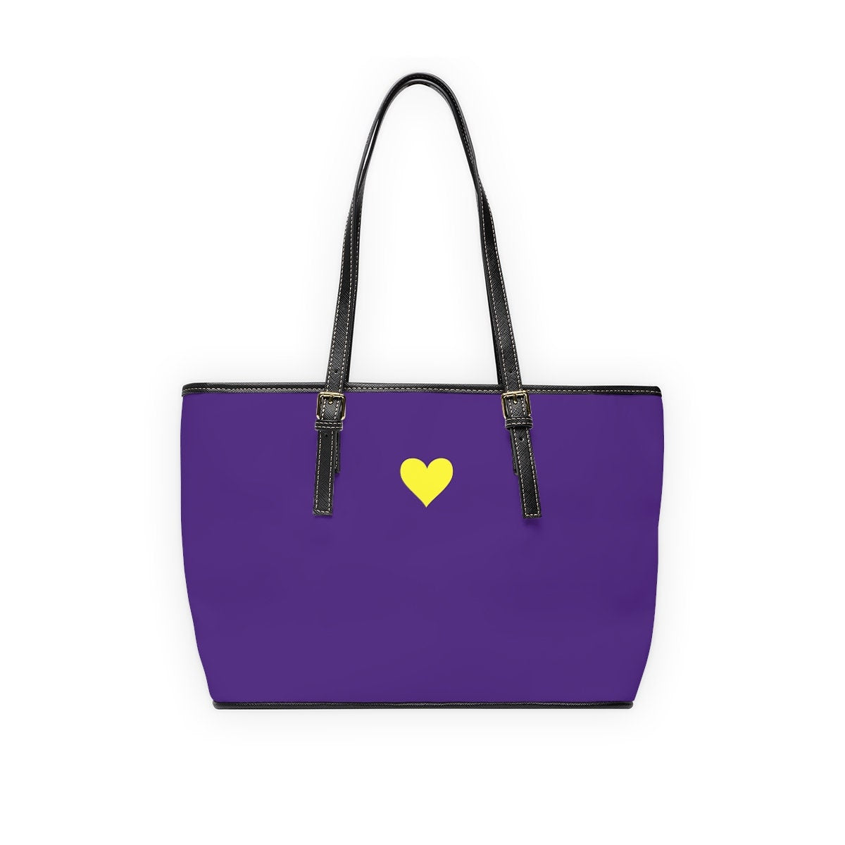 Purple Leather Shoulder Bag