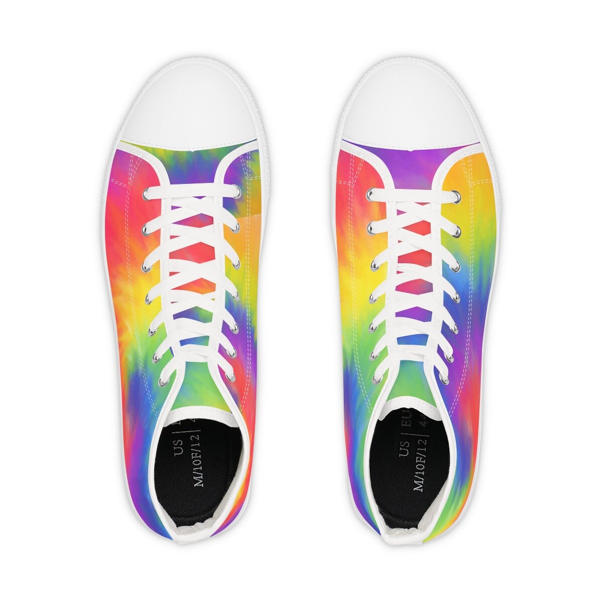 Men's Rainbow High Top Sneakers