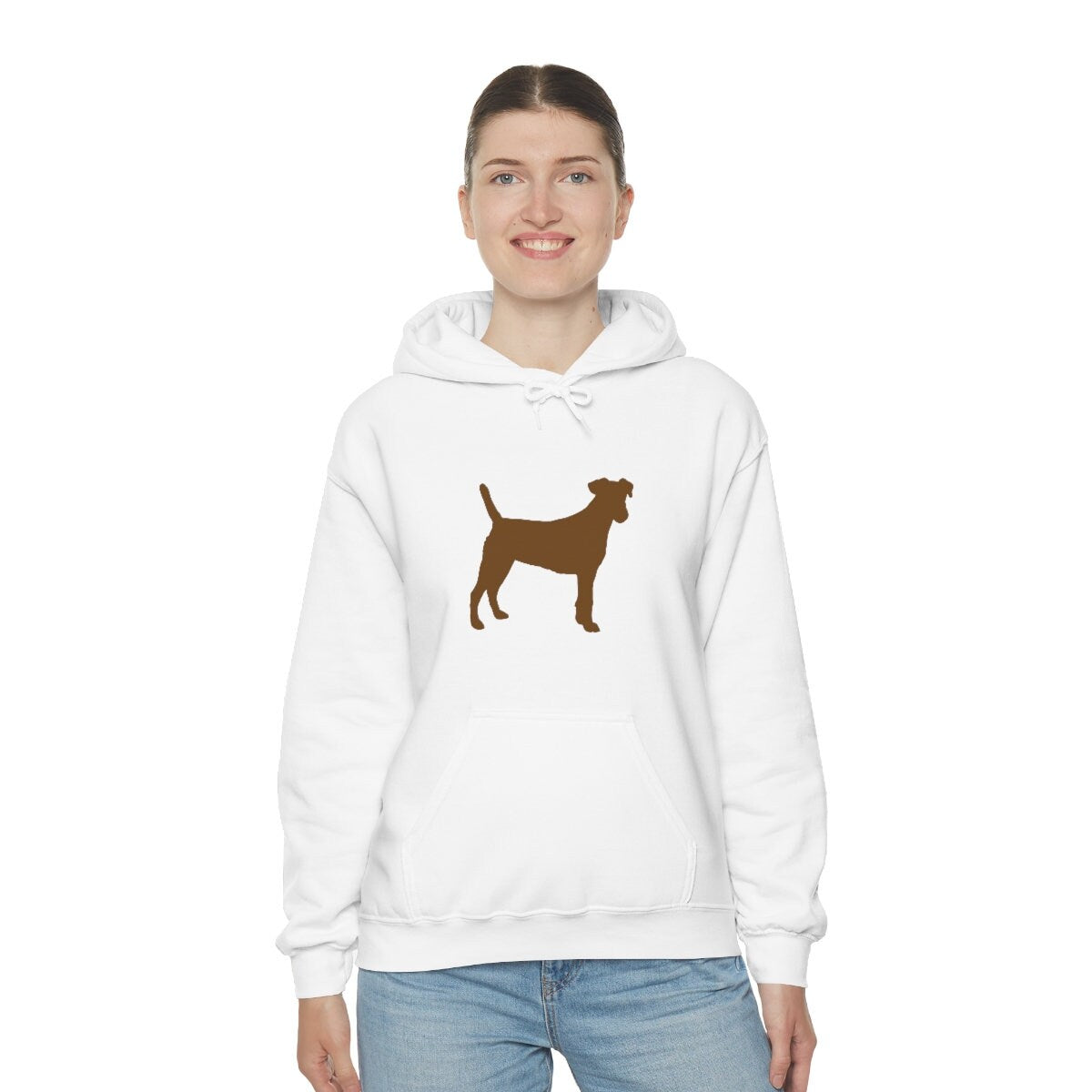 Unisex Heavy Blend Hooded Sweatshirt Chocolate Lab Lovers