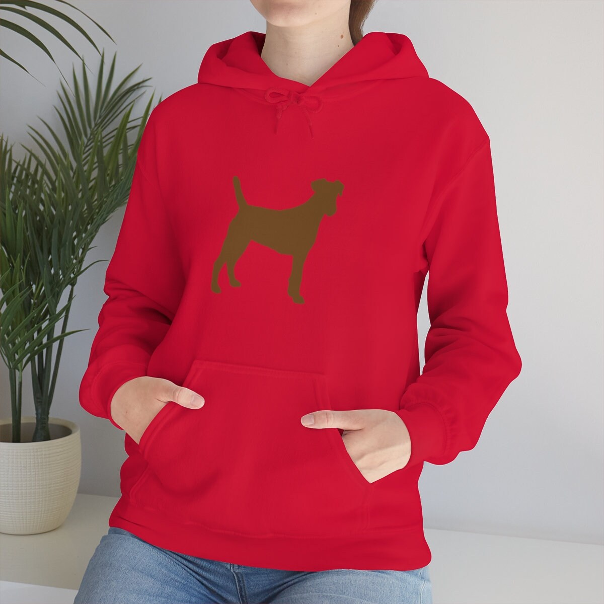 Unisex Heavy Blend Hooded Sweatshirt Chocolate Lab Lovers