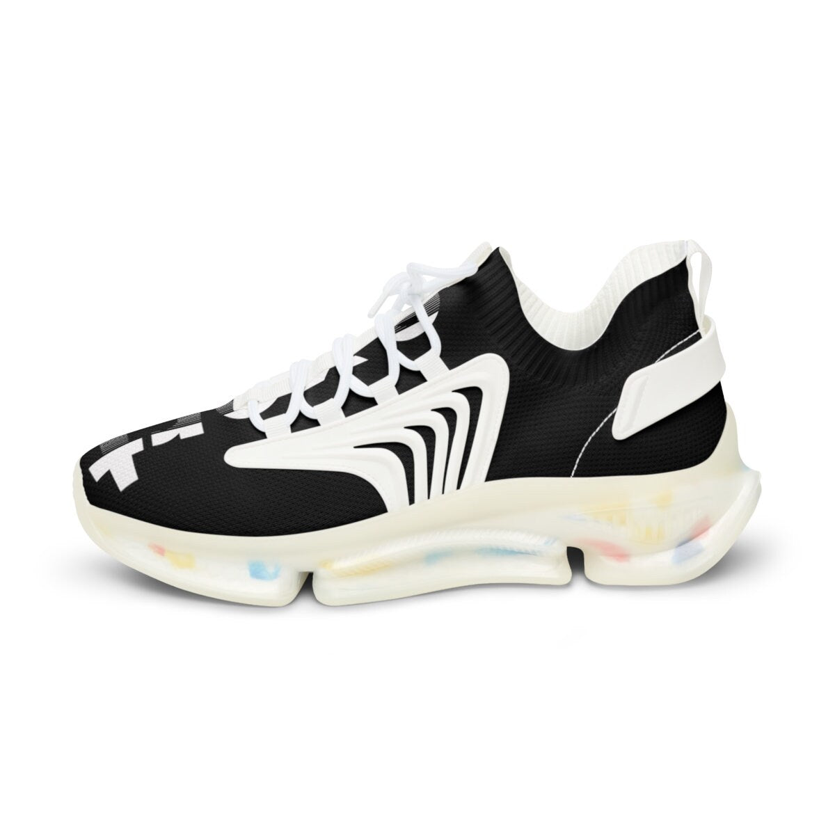Men's Mesh Sports Black Sneakers