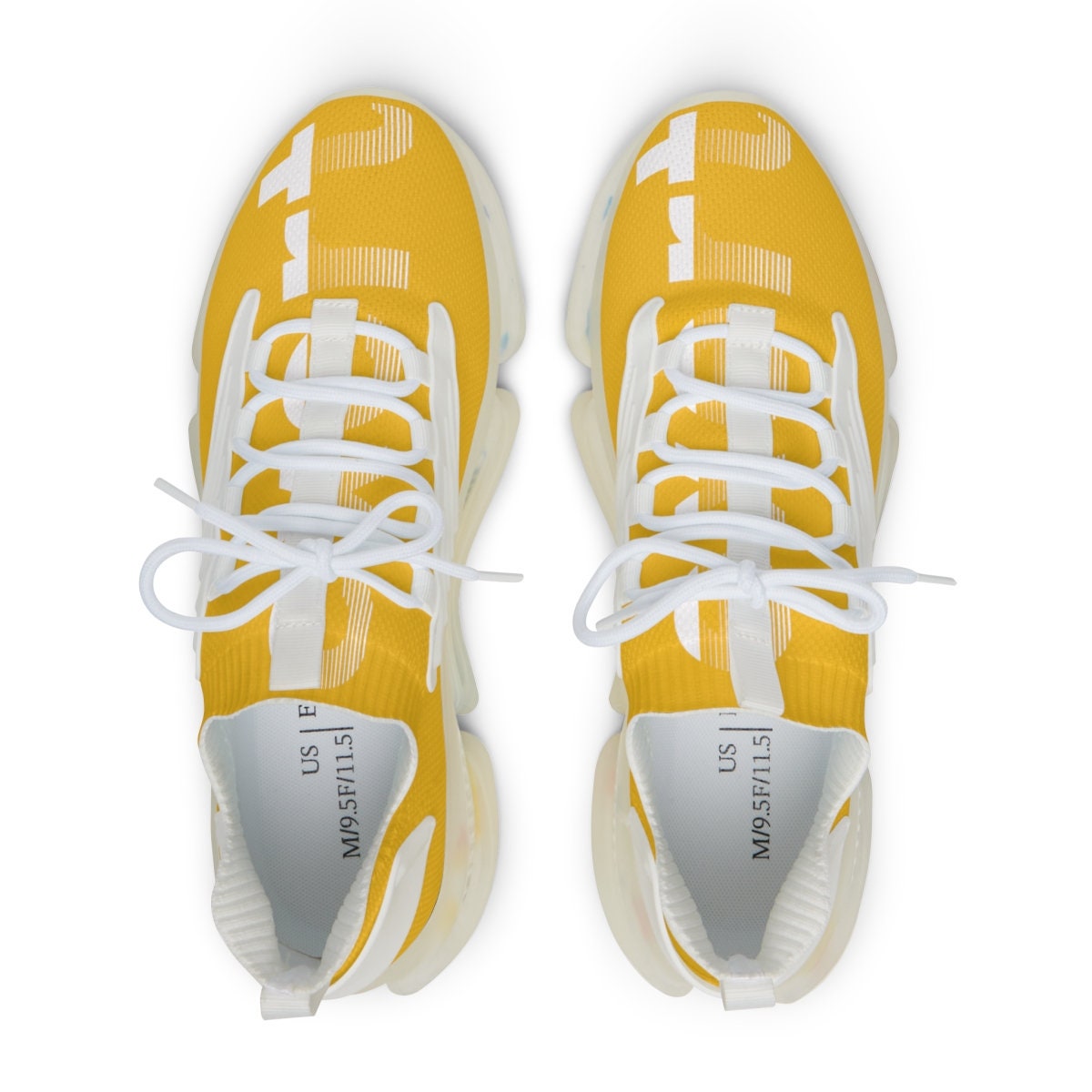 Men's Mesh Sports Yellow Sneakers
