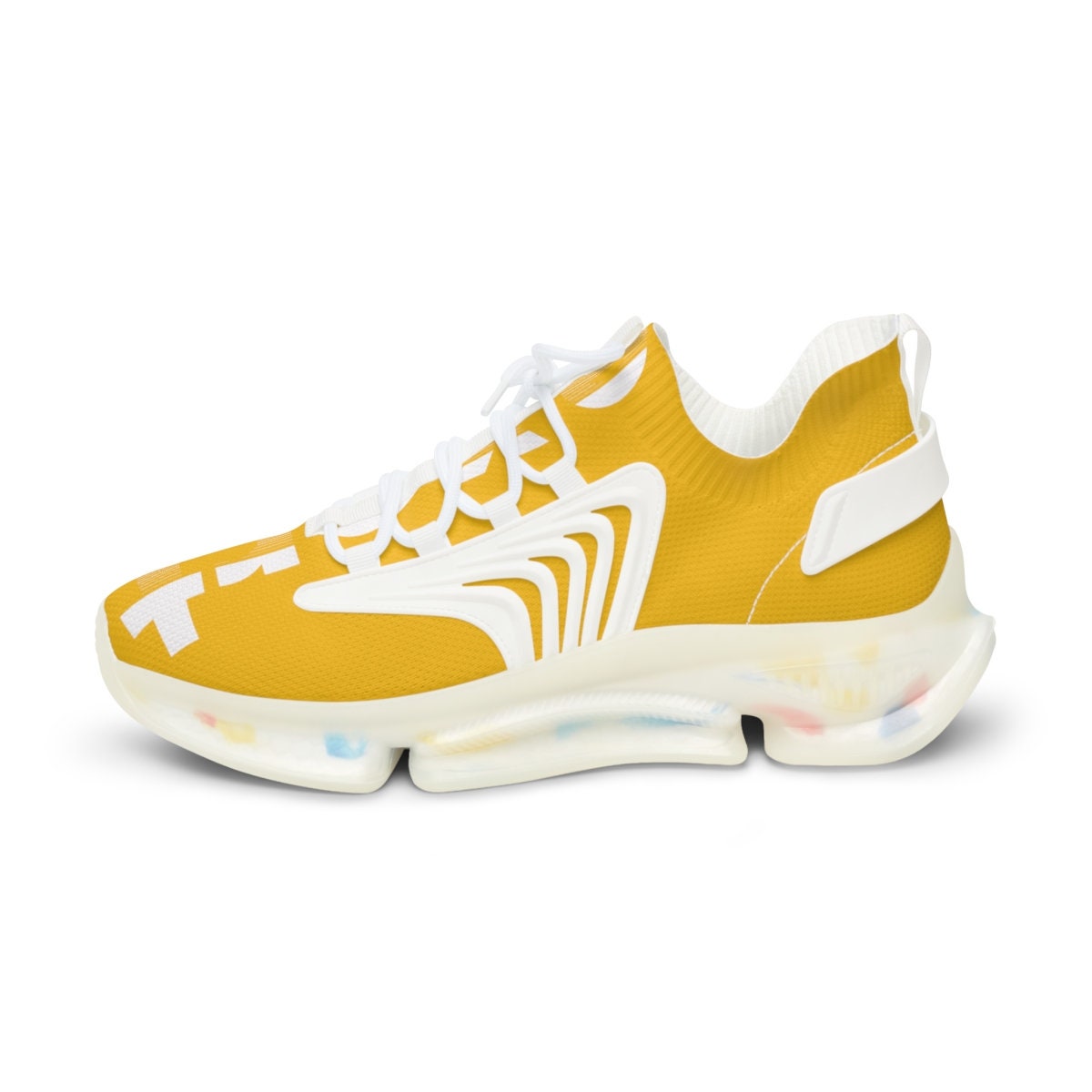 Men's Mesh Sports Yellow Sneakers