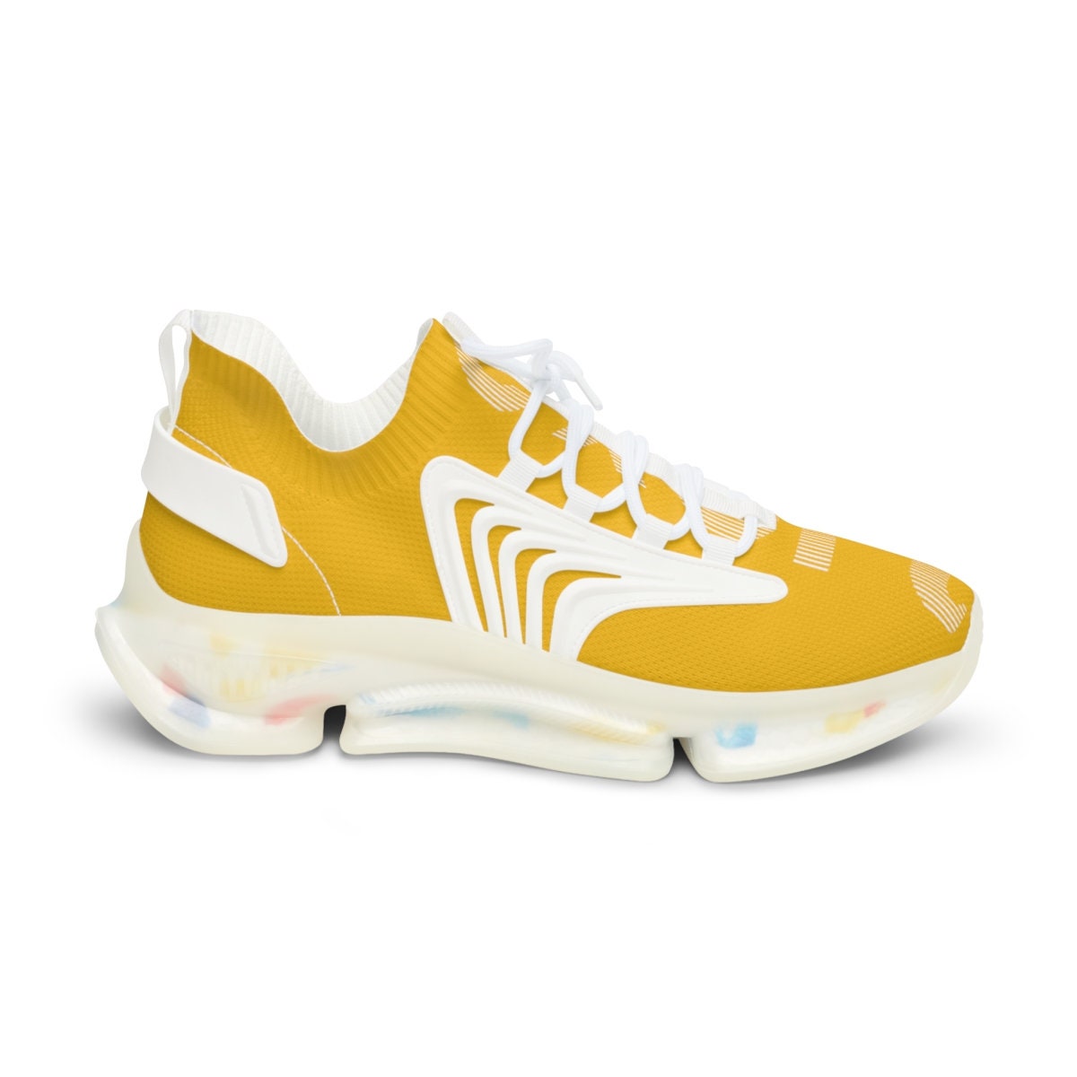 Men's Mesh Sports Yellow Sneakers