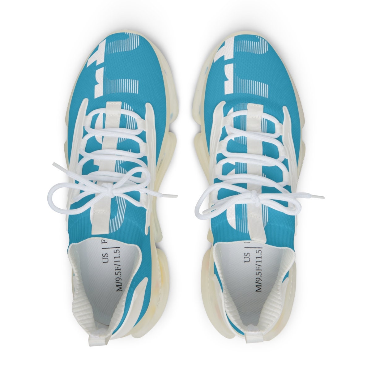 Men's Mesh Sports Turquoise Sneakers