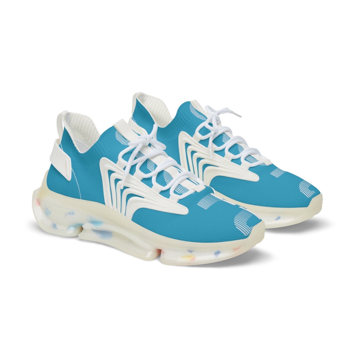 Men's Mesh Sports Turquoise Sneakers