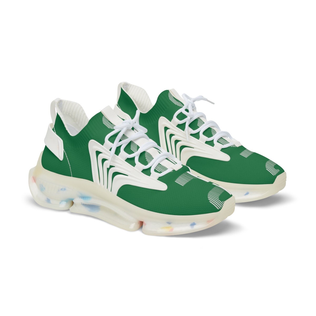 Men's Mesh Sports Green Sneakers