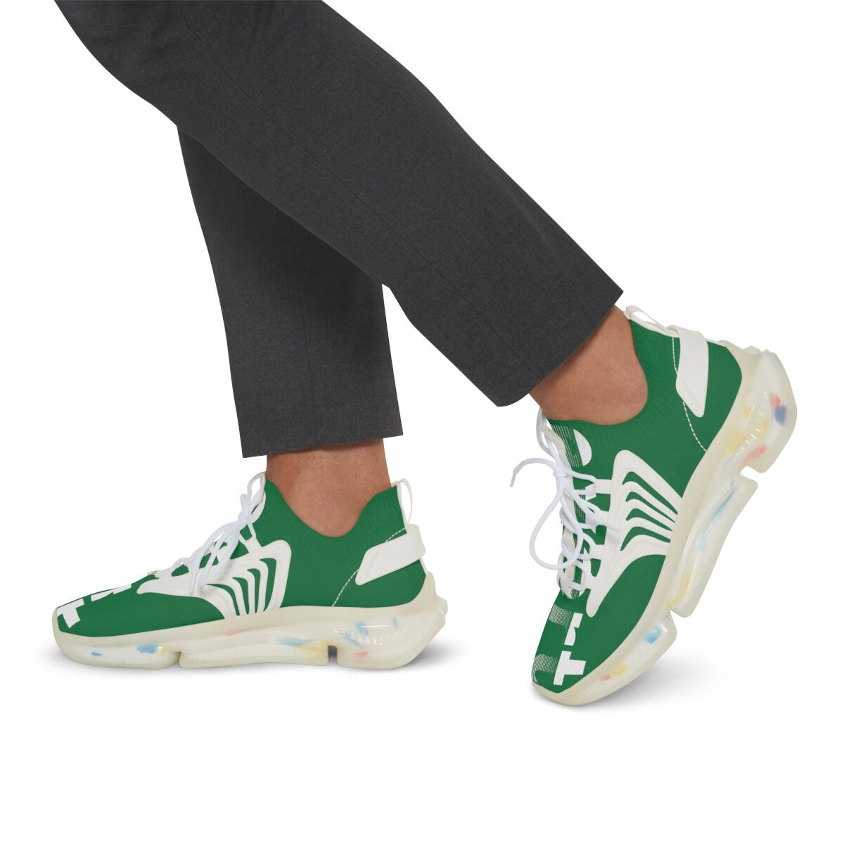 Men's Mesh Sports Green Sneakers