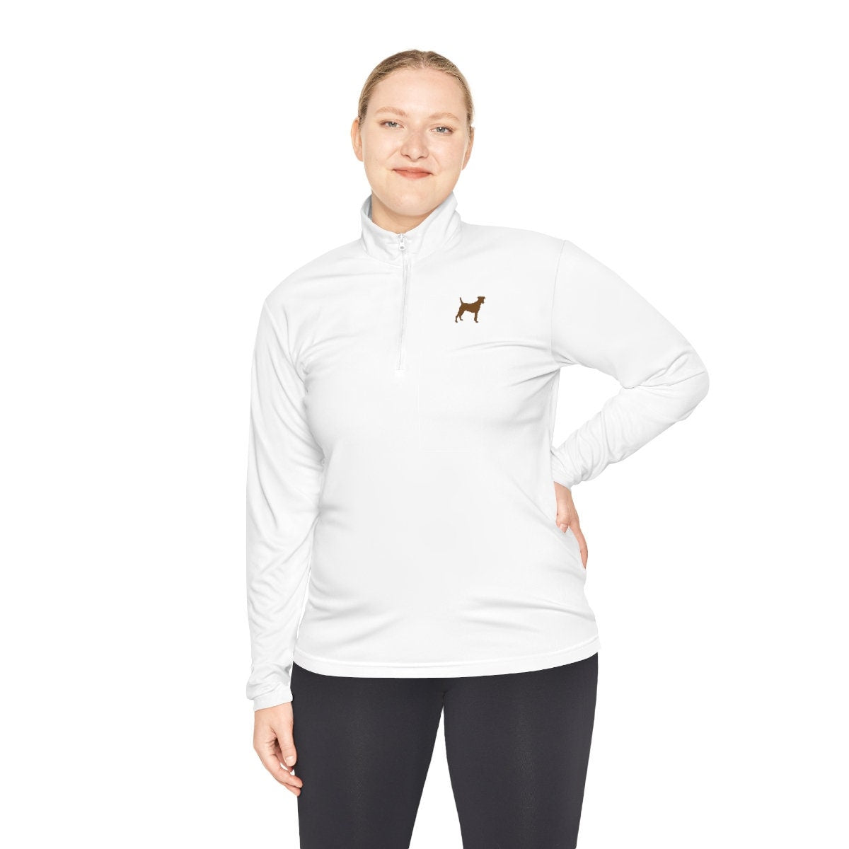Chocolate Labs Dog Lovers Unisex Quarter-Zip Pullover