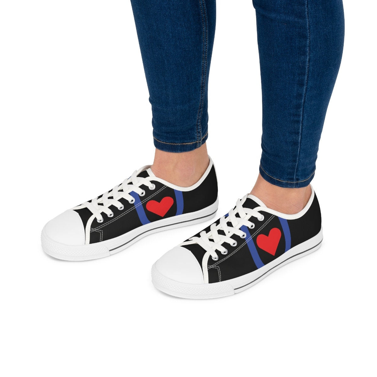 Women's Low Top Black Sneakers