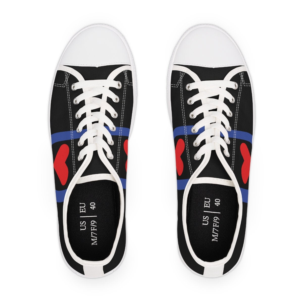 Women's Low Top Black Sneakers