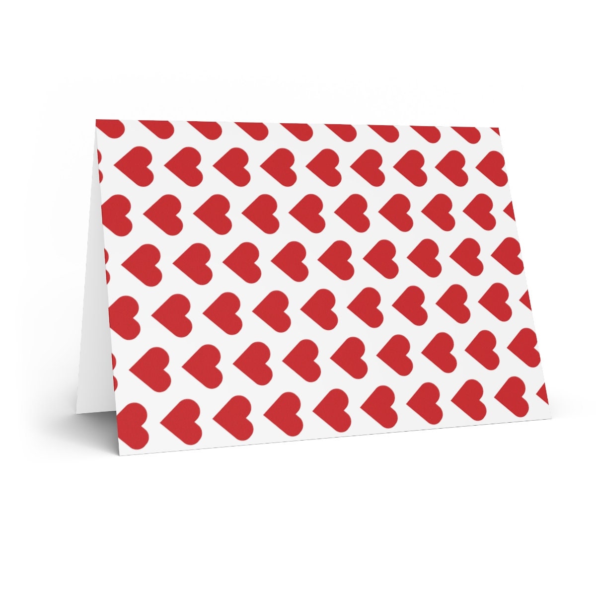 Folded Greeting Cards with Hearts