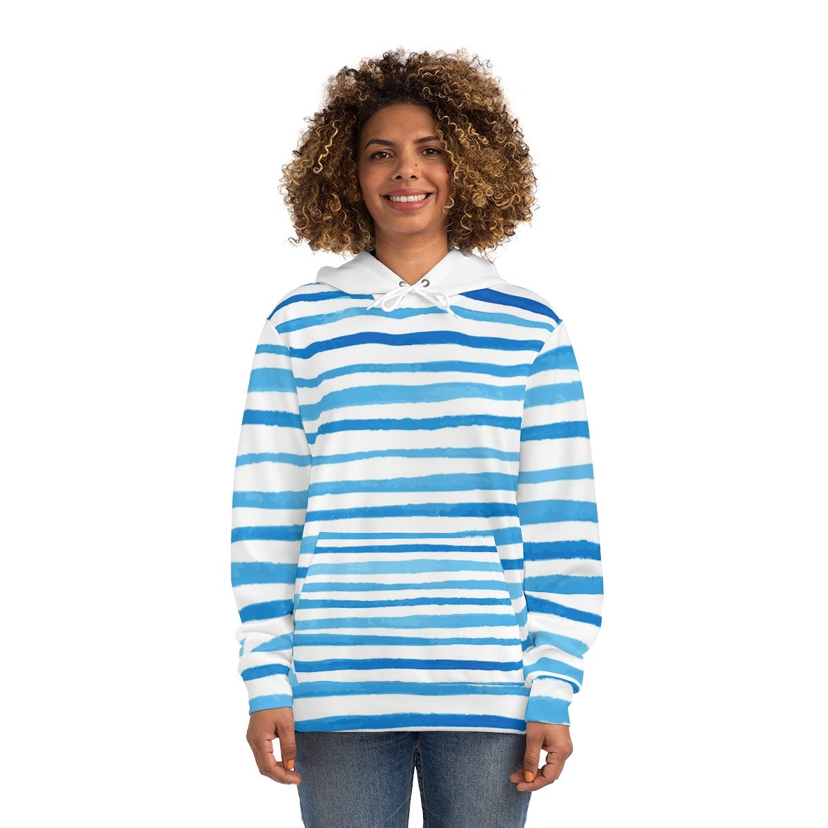 Blue Stripe Hoodie