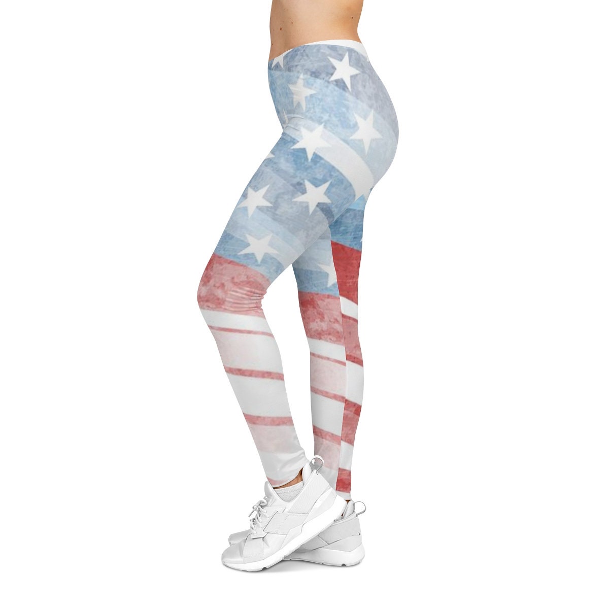 Women's Casual Stars and Stripes Leggings