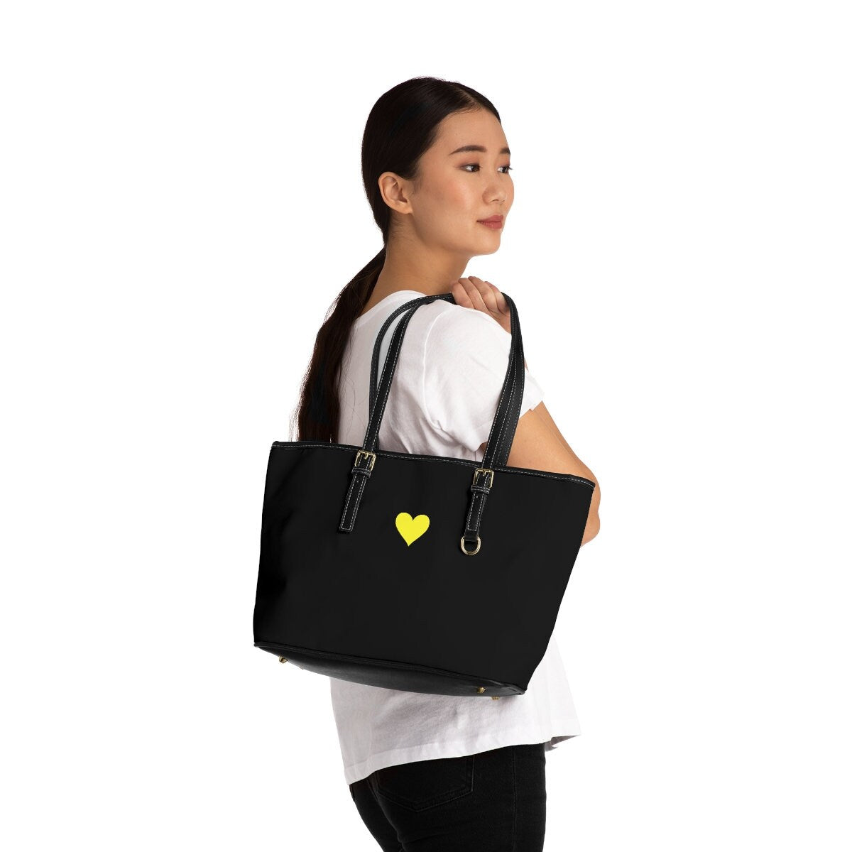 Black Leather Shoulder Bag