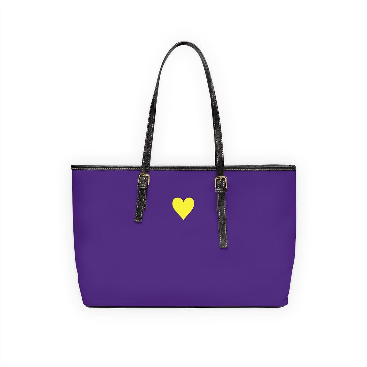 Purple Leather Shoulder Bag