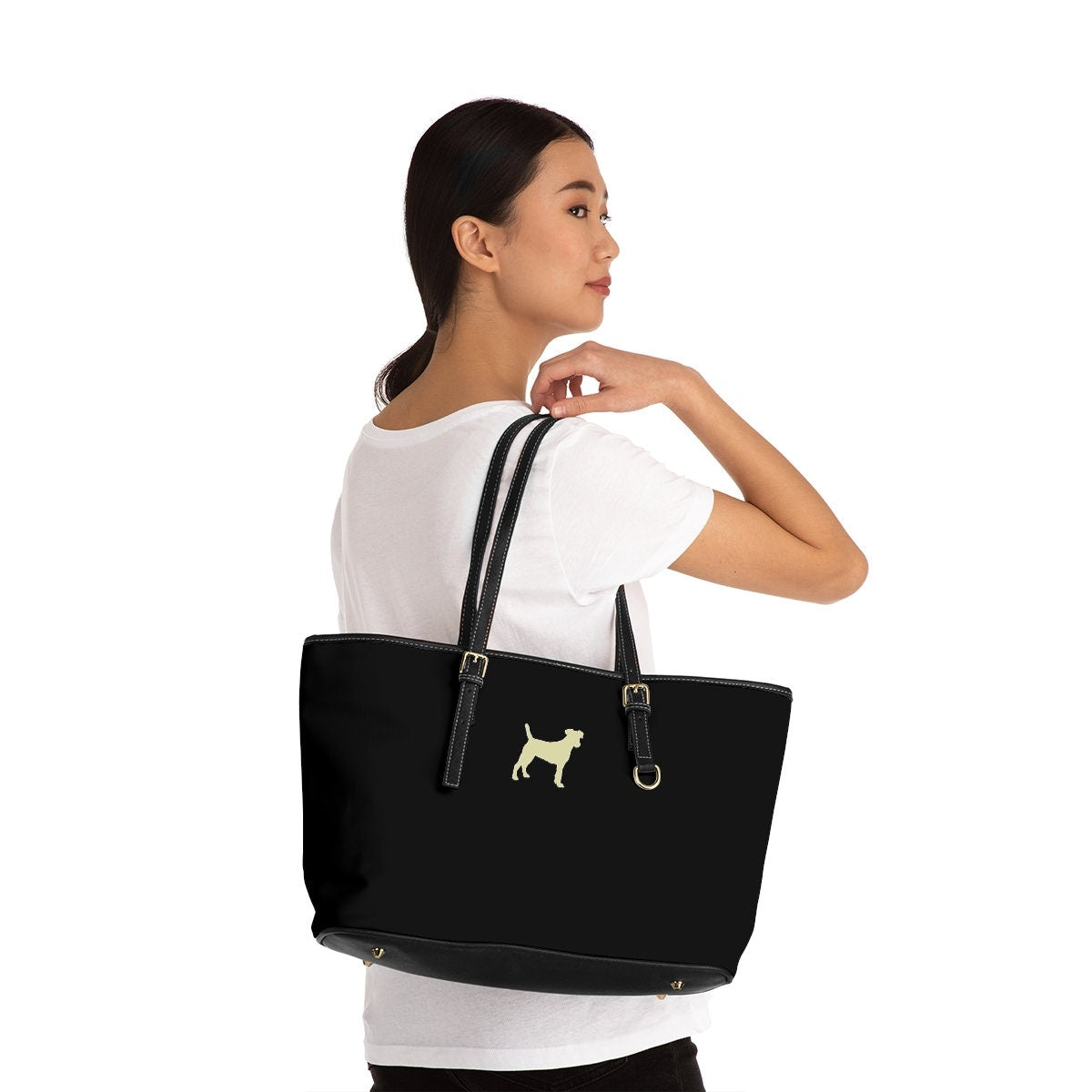 Black Leather Shoulder Bag