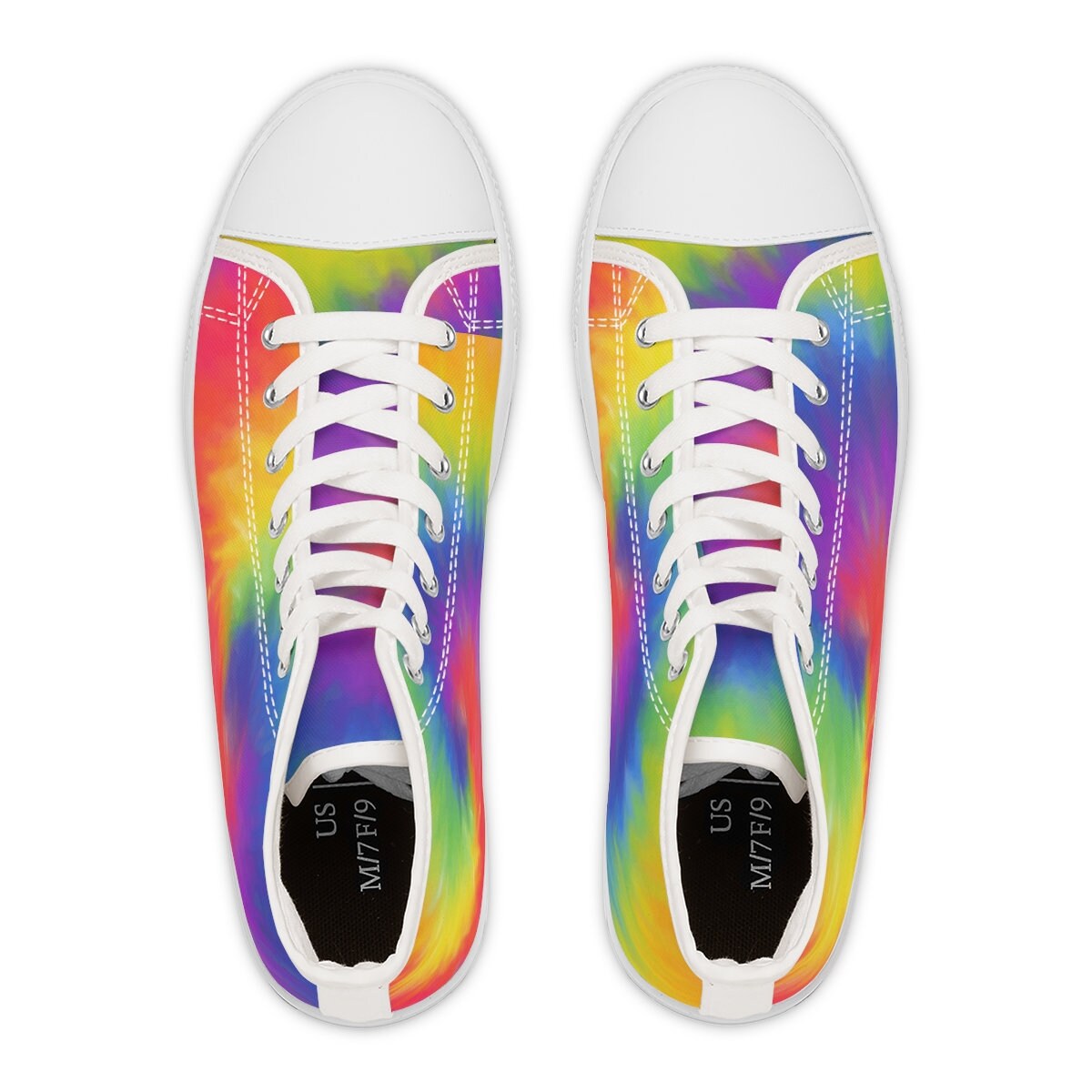 Women's High Top Rainbow Sneakers