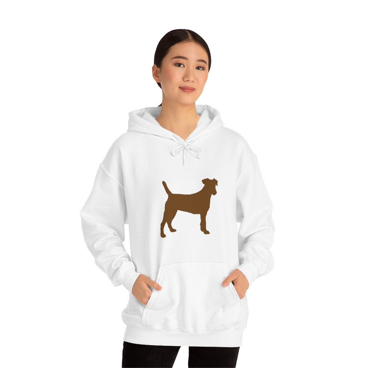 Unisex Heavy Blend Hooded Sweatshirt Chocolate Lab Lovers