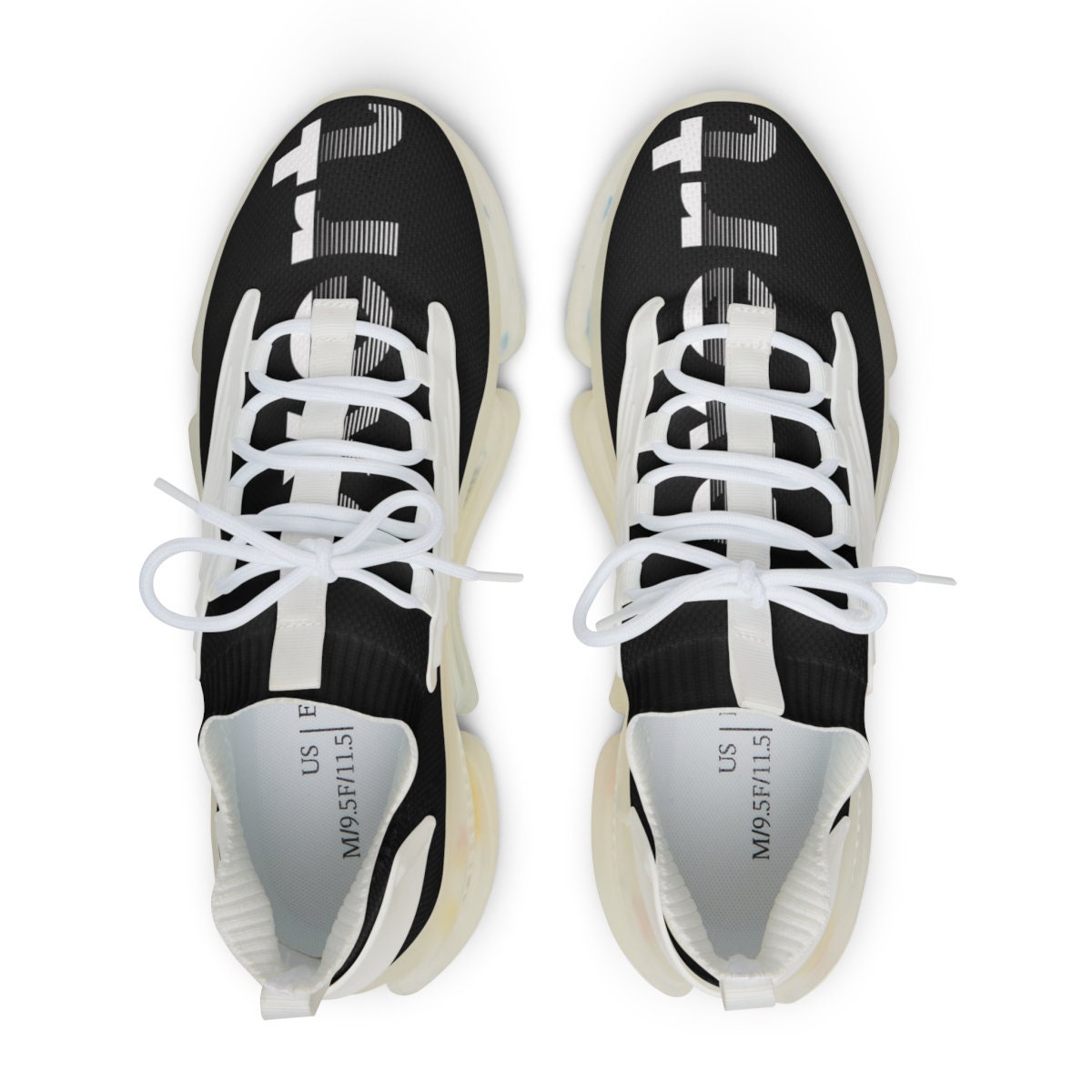 Men's Mesh Sports Black Sneakers