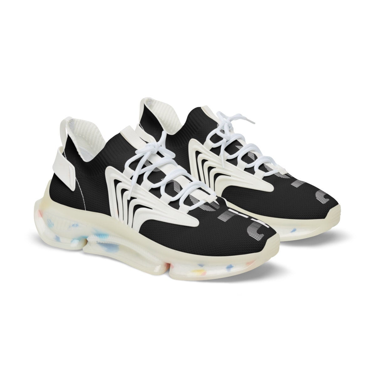 Men's Mesh Sports Black Sneakers