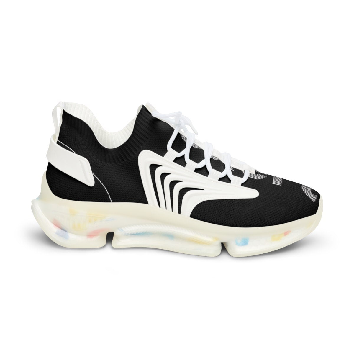 Men's Mesh Sports Black Sneakers