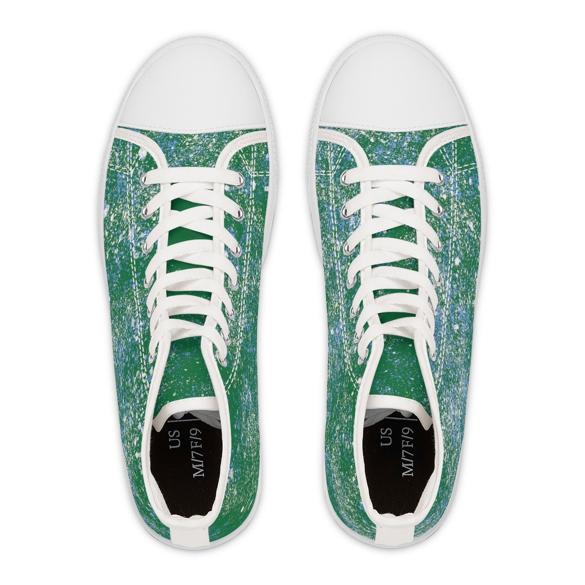 Women's Green High Top Sneakers