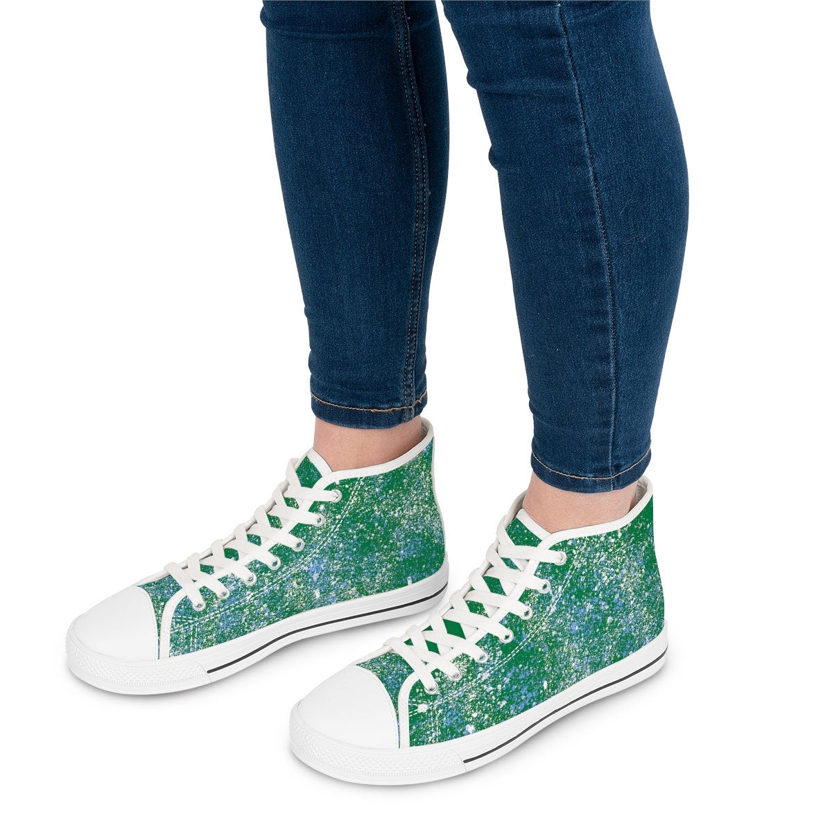 Women's Green High Top Sneakers
