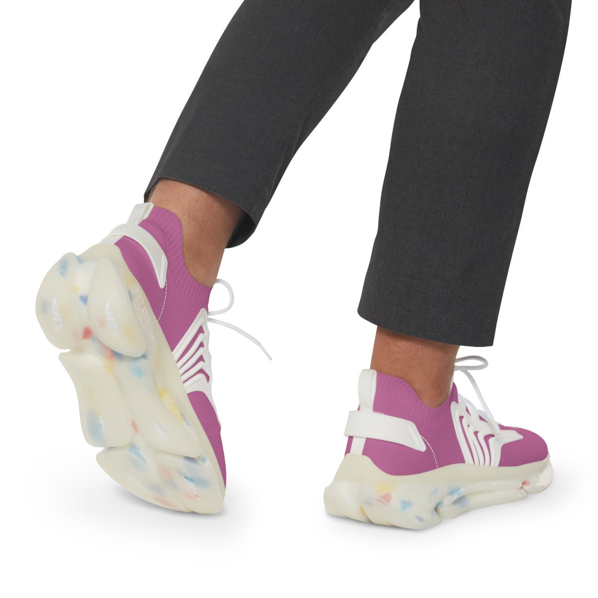 Men's Mesh Sports Pink Sneakers