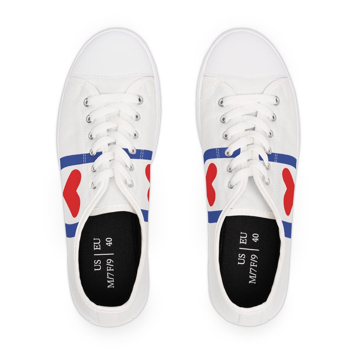 Women's Low Top White Sneakers