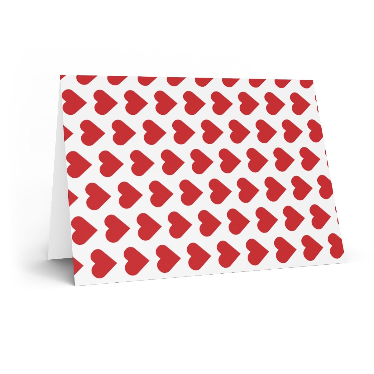 Folded Greeting Cards with Hearts