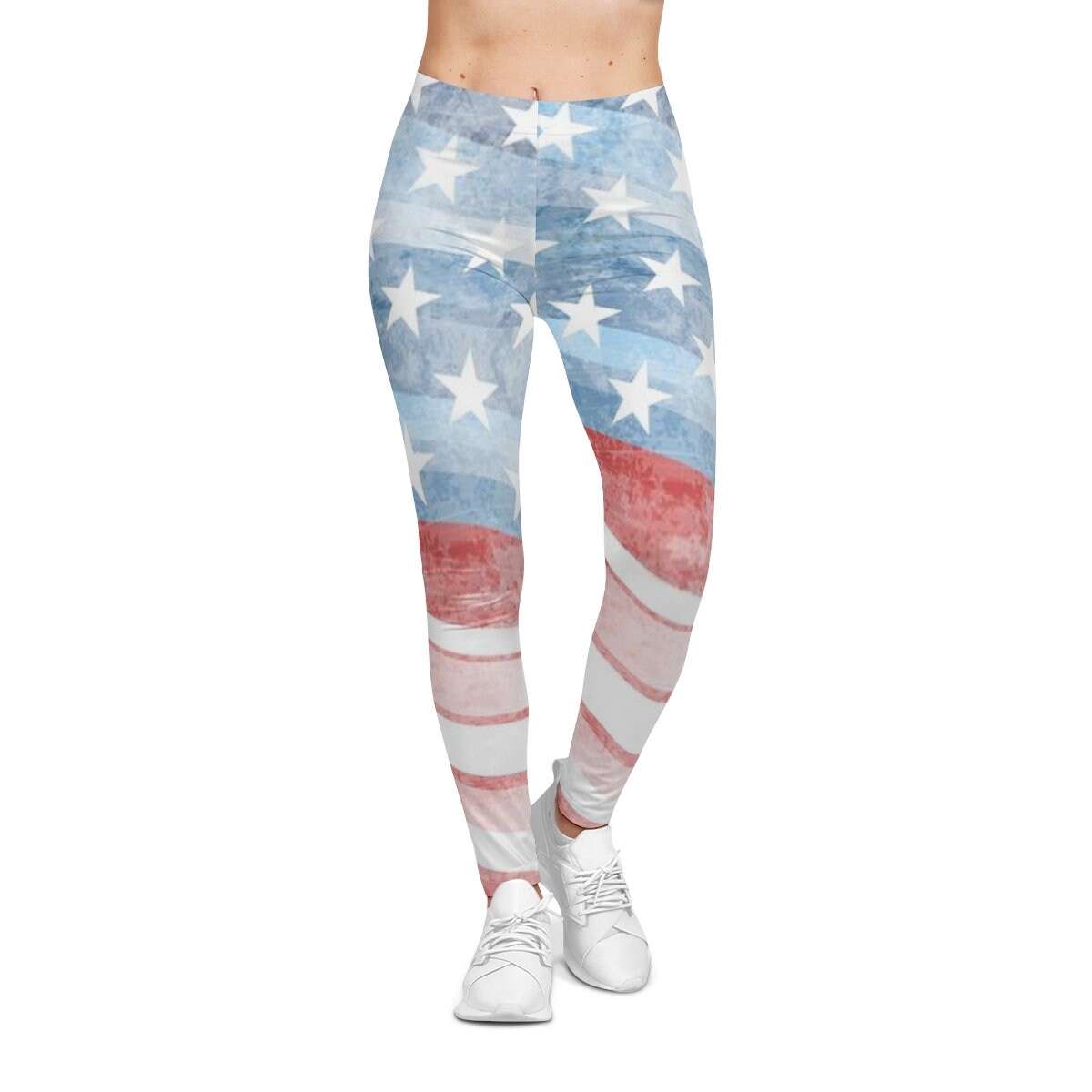 Women's Casual Stars and Stripes Leggings