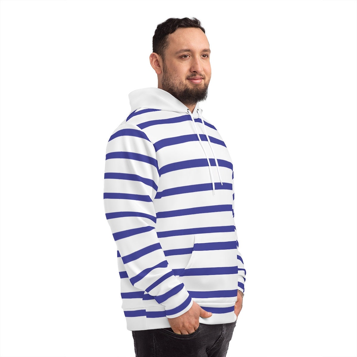 Blue Stripes Hoodie